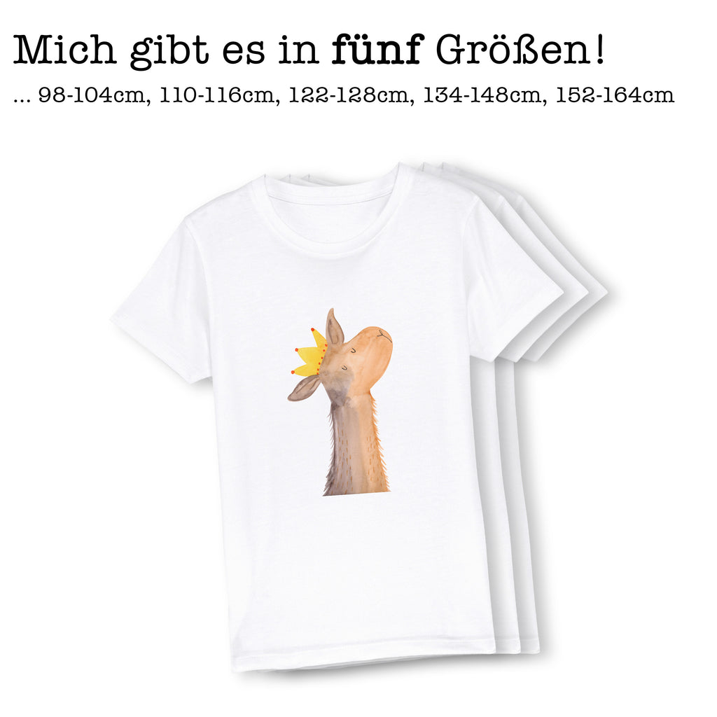 7-8 Jahre Kinder T-Shirt Lamakopf König Lama, Alpaka, Lamas, König, Königin, Freundin, Mama, Papa, Büro Kollege, Kollegin, Chef, Vorgesetzter, Abi, Abitur