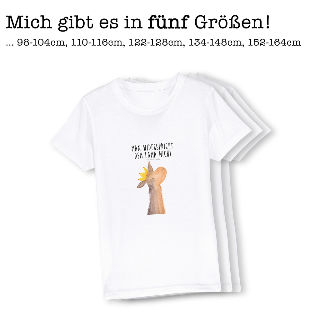 7-8 Jahre Kinder T-Shirt Lamakopf König Lama, Alpaka, Lamas, König, Königin, Freundin, Mama, Papa, Büro Kollege, Kollegin, Chef, Vorgesetzter, Abi, Abitur