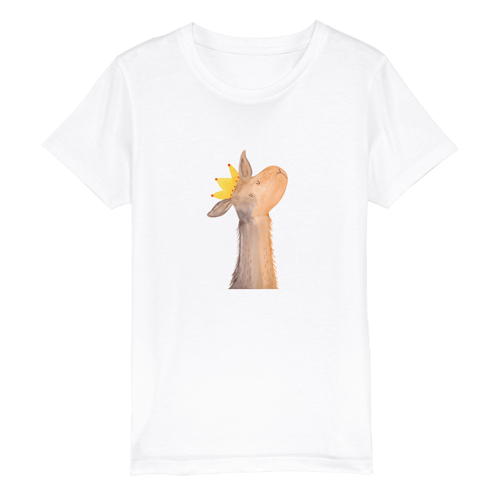 7-8 Jahre Kinder T-Shirt Lamakopf König Lama, Alpaka, Lamas, König, Königin, Freundin, Mama, Papa, Büro Kollege, Kollegin, Chef, Vorgesetzter, Abi, Abitur