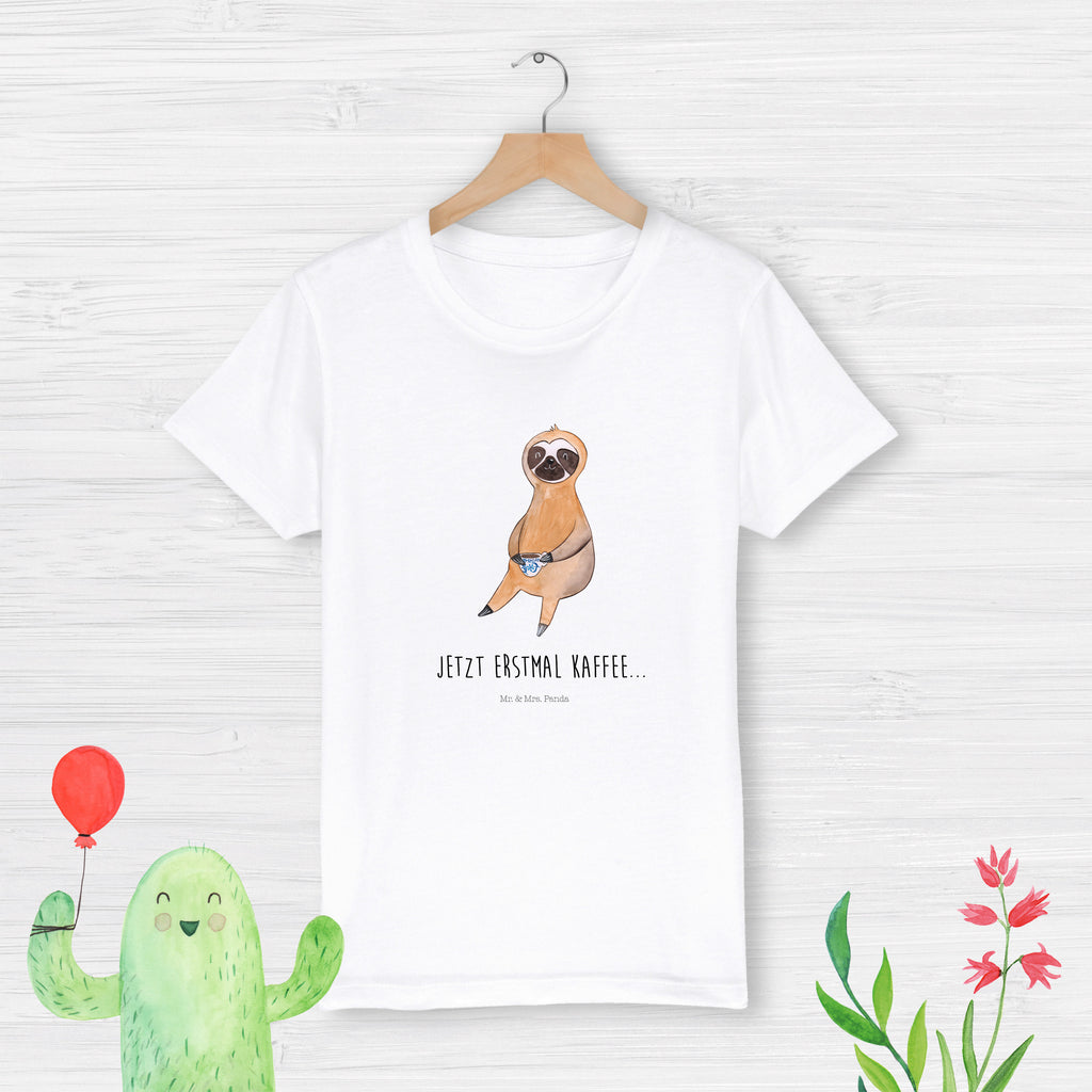5-6 Jahre Kinder T-Shirt Faultier Kaffee Faultier, Faultier Geschenk, Faultier Deko, Faultiere, faul, Lieblingstier, Kaffee, erster Kaffee, Morgenmuffel, Frühaufsteher, Kaffeetasse, Genießer, Coffee, Kaffeegetränk