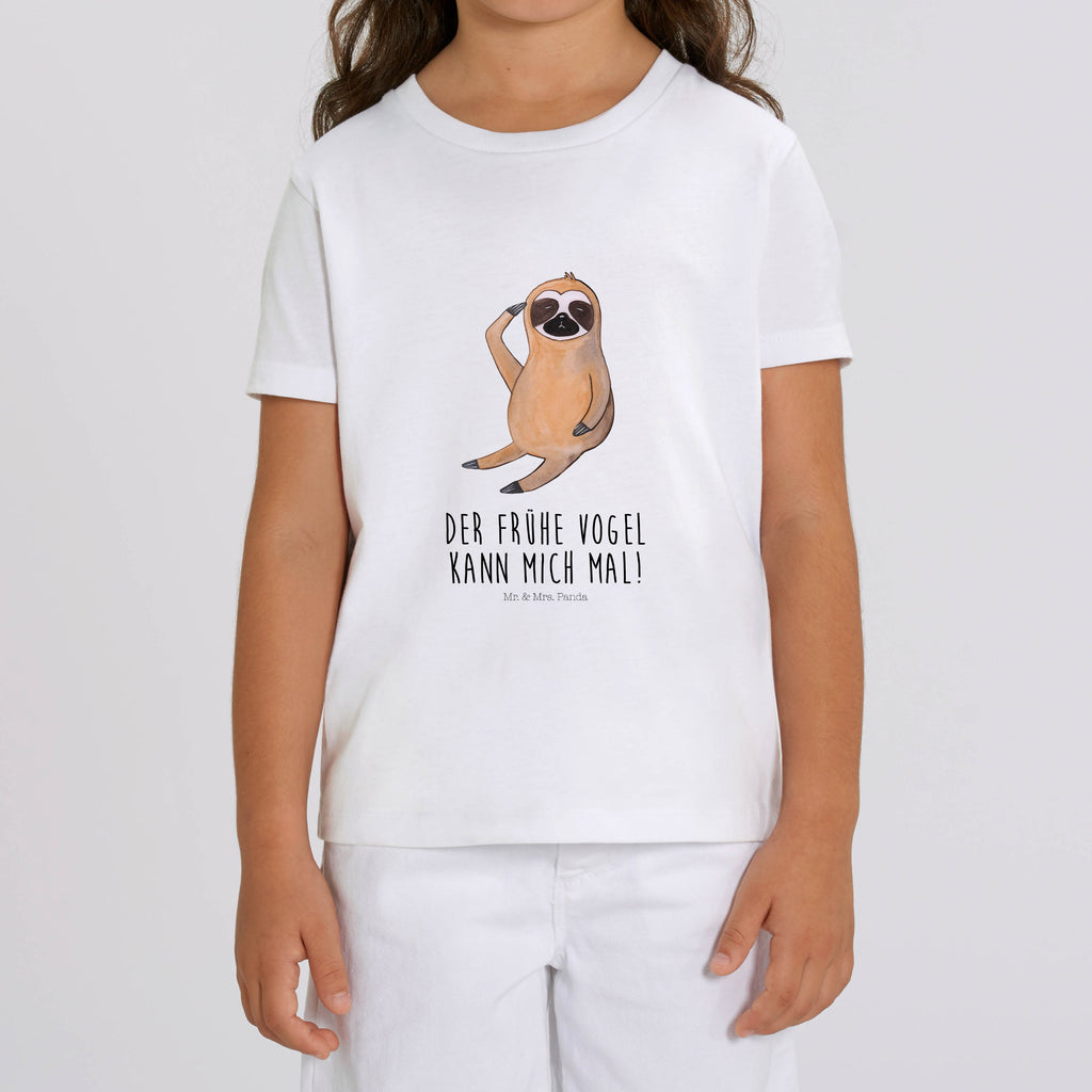 9-11 Jahre Kinder T-Shirt Faultier Vogel zeigen Faultier, Faultier Geschenk, Faultier Deko, Faultiere, faul, Lieblingstier, Spinner, früher Vogel, der frühe Vogel, Frühaufsteher, Morgenmuffel, Vogel, Faultierwelt