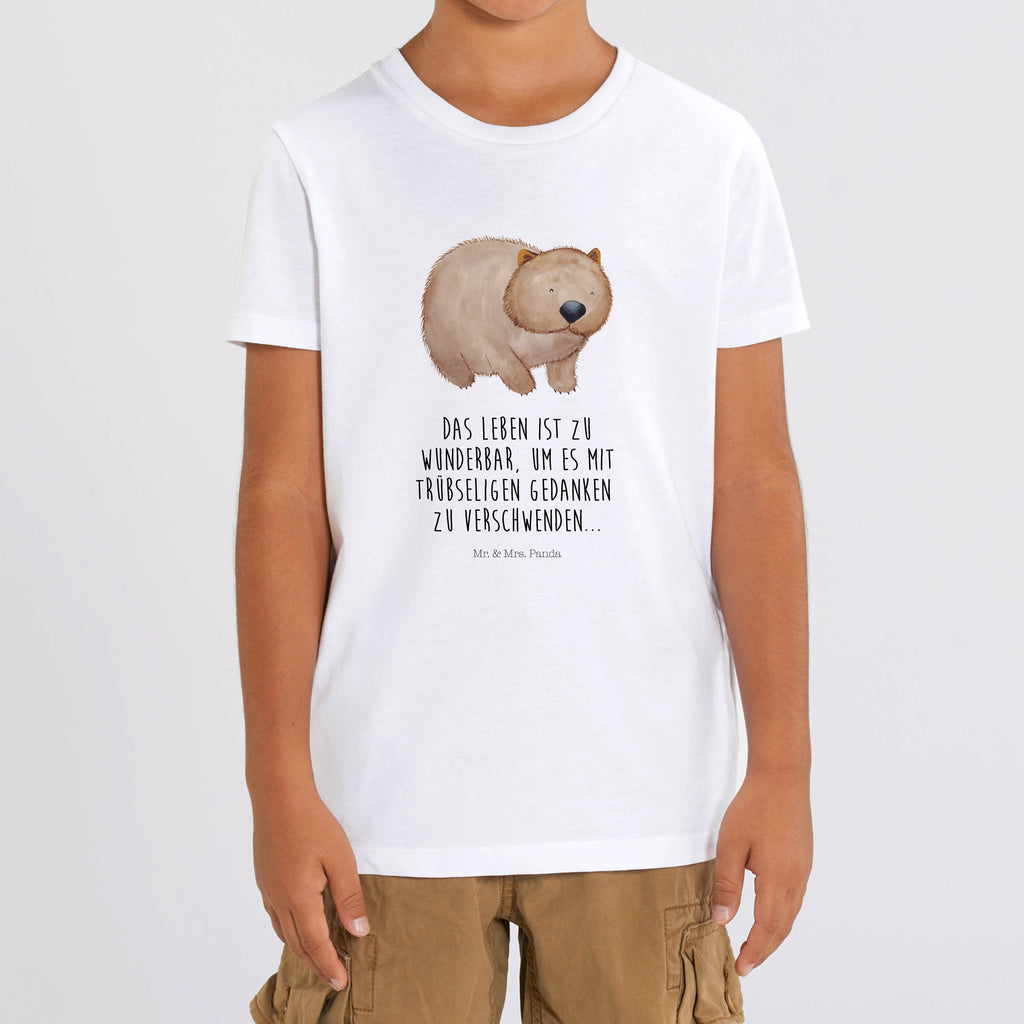 9-11 Jahre Kinder T-Shirt Wombat Tiermotive, Gute Laune, lustige Sprüche, Tiere, Wombat, Das Leben ist schön, Motivation, Spruch, Australien