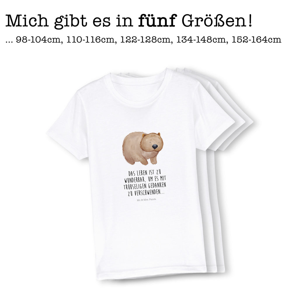 9-11 Jahre Kinder T-Shirt Wombat Tiermotive, Gute Laune, lustige Sprüche, Tiere, Wombat, Das Leben ist schön, Motivation, Spruch, Australien