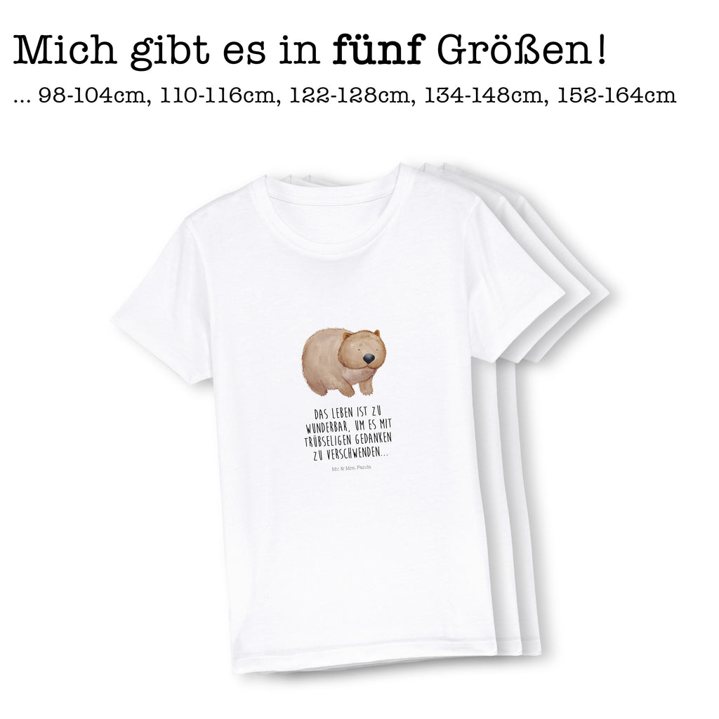 9-11 Jahre Kinder T-Shirt Wombat Tiermotive, Gute Laune, lustige Sprüche, Tiere, Wombat, Das Leben ist schön, Motivation, Spruch, Australien