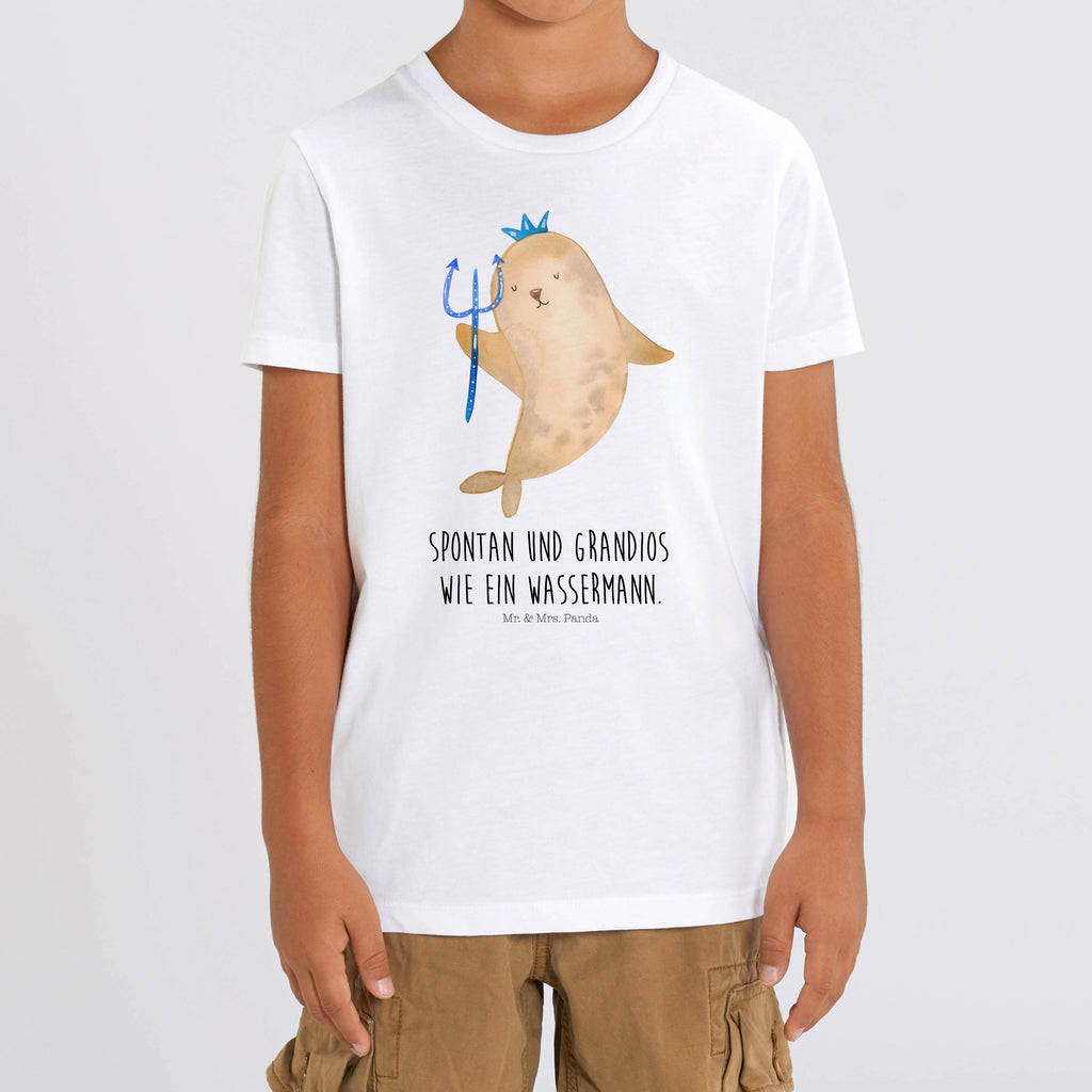 5-6 Jahre Kinder T-Shirt Sternzeichen Wassermann Tierkreiszeichen, Sternzeichen, Horoskop, Astrologie, Aszendent, Meermann, Nix, Wassermann Geschenk, Wassermann Sternzeichen, Geschenk Januar, Geschenk Februar, Geburtstag Januar, Geburtstag Februar, Meer Geschenk