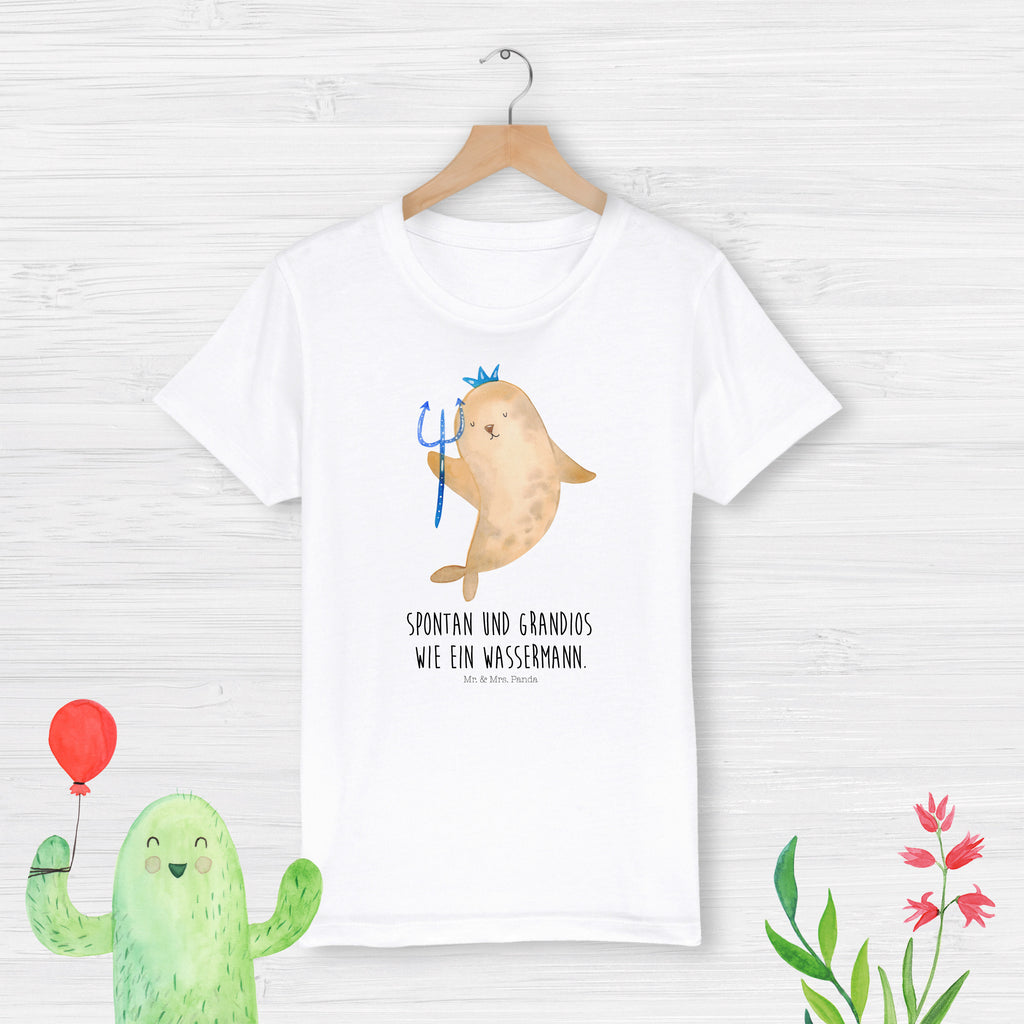 5-6 Jahre Kinder T-Shirt Sternzeichen Wassermann Tierkreiszeichen, Sternzeichen, Horoskop, Astrologie, Aszendent, Meermann, Nix, Wassermann Geschenk, Wassermann Sternzeichen, Geschenk Januar, Geschenk Februar, Geburtstag Januar, Geburtstag Februar, Meer Geschenk