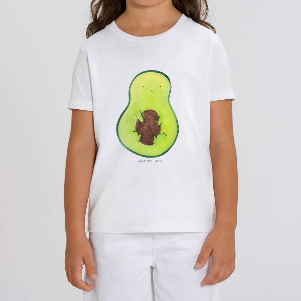 5-6 Jahre Kinder T-Shirt Avocado mit Kern Avocado, Veggie, Vegan, Gesund, Avokado, Avocadokern, Kern, Pflanze, Spruch Leben