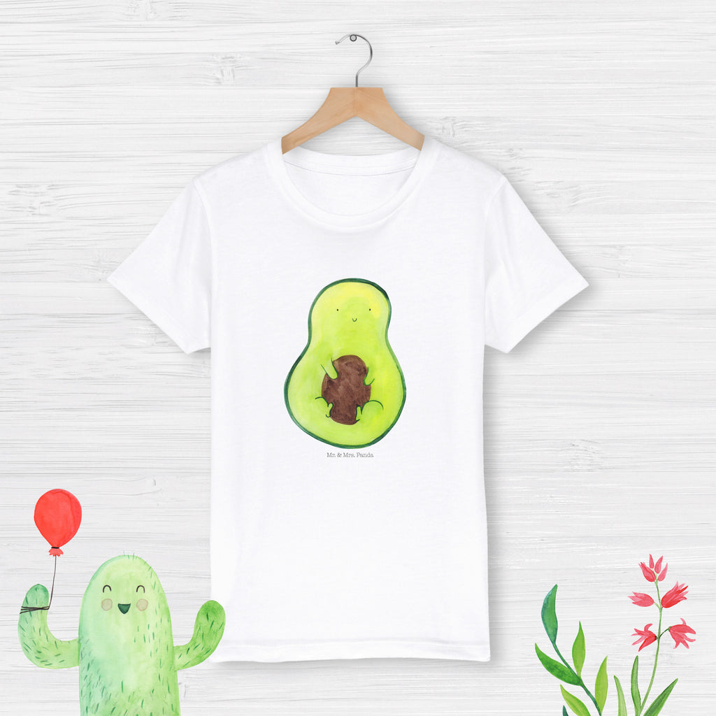 5-6 Jahre Kinder T-Shirt Avocado mit Kern Avocado, Veggie, Vegan, Gesund, Avokado, Avocadokern, Kern, Pflanze, Spruch Leben