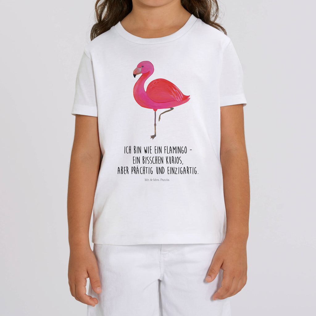 3-4 Jahre Kinder T-Shirt Flamingo classic Flamingo, Einzigartig, Selbstliebe, Stolz, ich, für mich, Spruch, Freundin, Freundinnen, Außenseiter, Sohn, Tochter, Geschwister