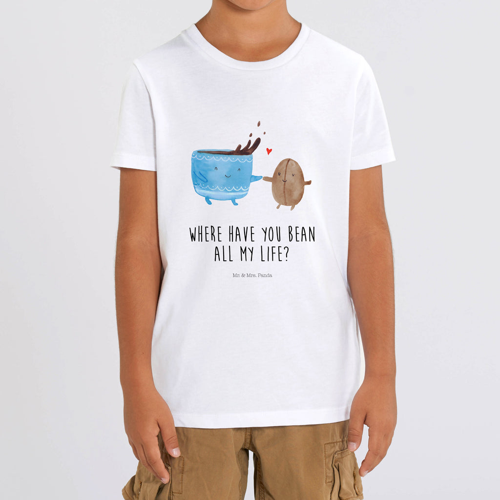 7-8 Jahre Kinder T-Shirt Kaffee Bohne Tiermotive, Gute Laune, lustige Sprüche, Tiere, Kaffee, Kaffeebohne, Genuss, Zufriedenheit, Glück
