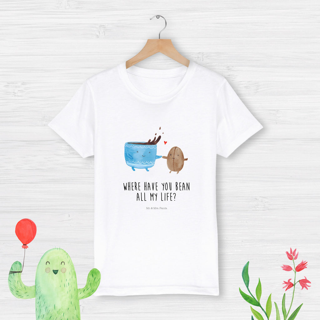 7-8 Jahre Kinder T-Shirt Kaffee Bohne Tiermotive, Gute Laune, lustige Sprüche, Tiere, Kaffee, Kaffeebohne, Genuss, Zufriedenheit, Glück