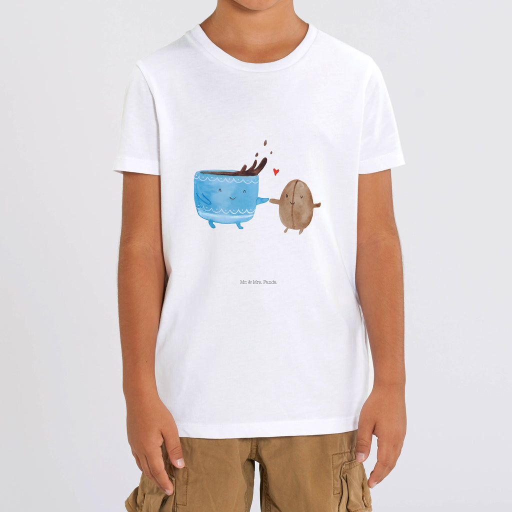 7-8 Jahre Kinder T-Shirt Kaffee Bohne Tiermotive, Gute Laune, lustige Sprüche, Tiere, Kaffee, Kaffeebohne, Genuss, Zufriedenheit, Glück