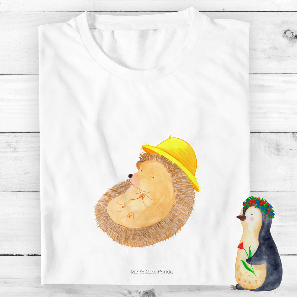 5-6 Jahre Kinder T-Shirt Igel betet Tiermotive, Gute Laune, lustige Sprüche, Tiere, Igel, Igel mit Hut, Sonnenhut, Gott, Amen, beten, Leben, Dankbarkeit, Dankbar sein, dankbar, genießen