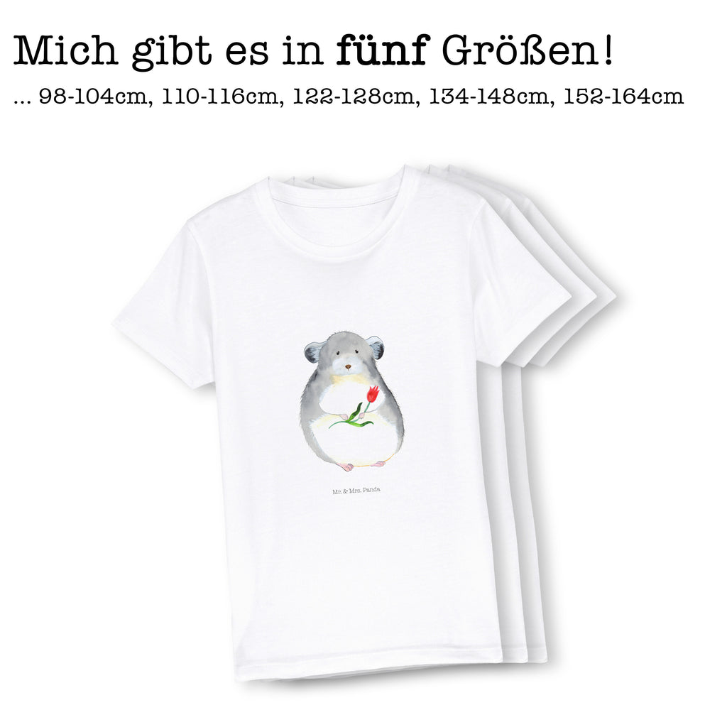 5-6 Jahre Kinder T-Shirt Chinchilla mit Blume Tiermotive, Gute Laune, lustige Sprüche, Tiere, Chinchilla, Chinchillas, Liebeskummer, Kummer, Depressionen, traurig sein, Chaos, Glücklichsein, Büro, Büroalltag
