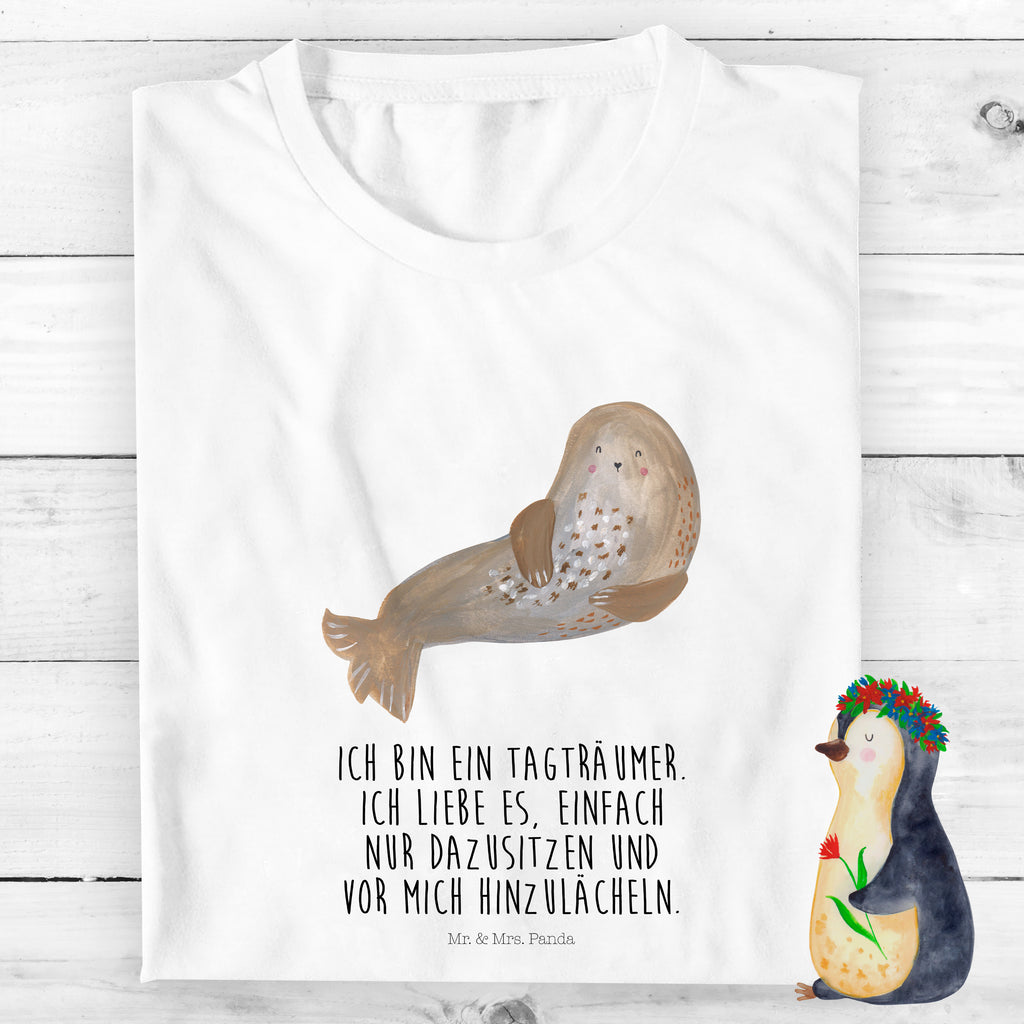 12-14 Jahre Kinder T-Shirt Robbe lachend Tiermotive, Gute Laune, lustige Sprüche, Tiere, Robbe, Robben, Seehund, Strand, Meerestier, Ostsee, Nordsee