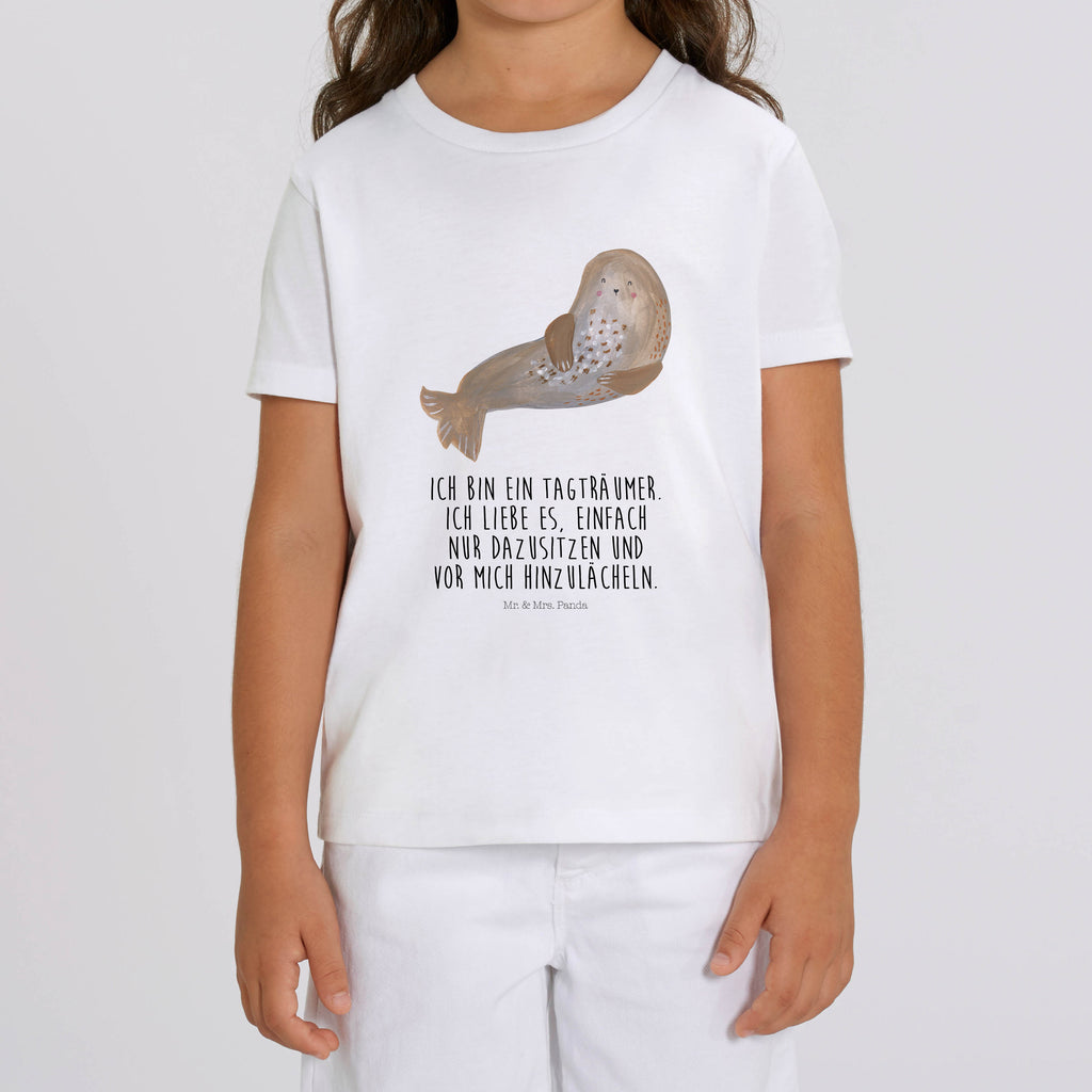 12-14 Jahre Kinder T-Shirt Robbe lachend Tiermotive, Gute Laune, lustige Sprüche, Tiere, Robbe, Robben, Seehund, Strand, Meerestier, Ostsee, Nordsee