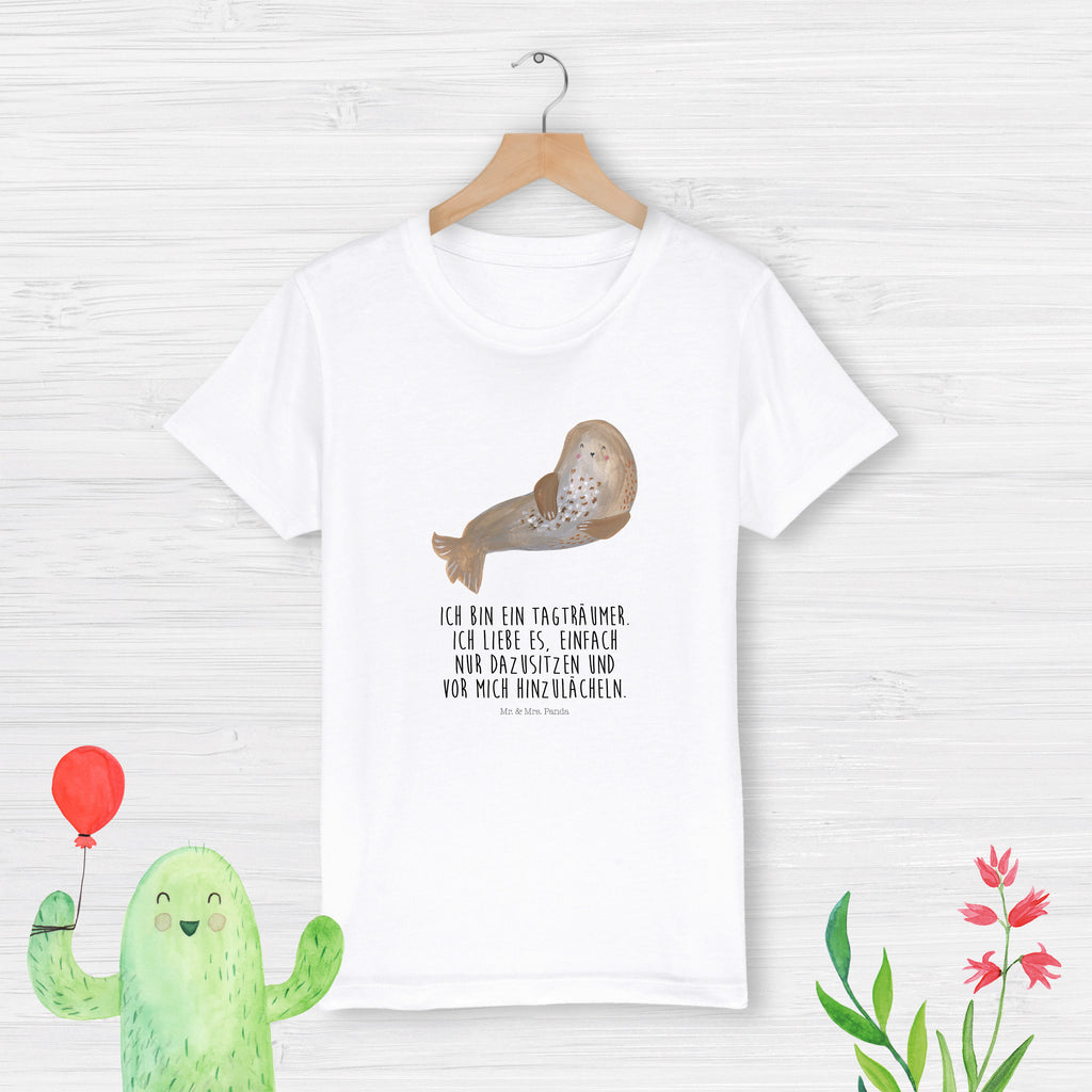 12-14 Jahre Kinder T-Shirt Robbe lachend Tiermotive, Gute Laune, lustige Sprüche, Tiere, Robbe, Robben, Seehund, Strand, Meerestier, Ostsee, Nordsee