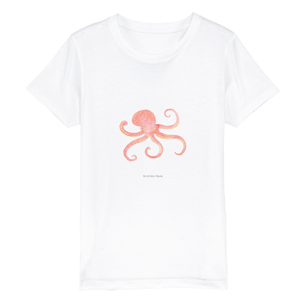 7-8 Jahre Kinder T-Shirt Tintenfisch Tiermotive, Gute Laune, lustige Sprüche, Tiere, Meer, Meerestier, Krake, Tintenfisch, Arme, Wasser, Ozean