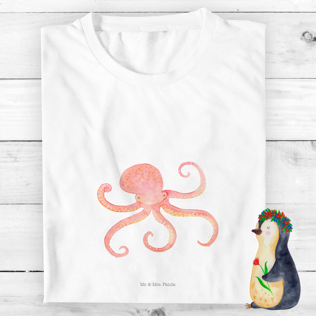 7-8 Jahre Kinder T-Shirt Tintenfisch Tiermotive, Gute Laune, lustige Sprüche, Tiere, Meer, Meerestier, Krake, Tintenfisch, Arme, Wasser, Ozean