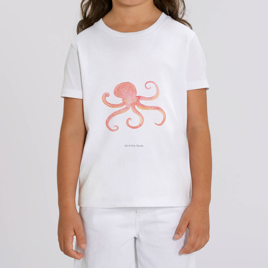 7-8 Jahre Kinder T-Shirt Tintenfisch Tiermotive, Gute Laune, lustige Sprüche, Tiere, Meer, Meerestier, Krake, Tintenfisch, Arme, Wasser, Ozean