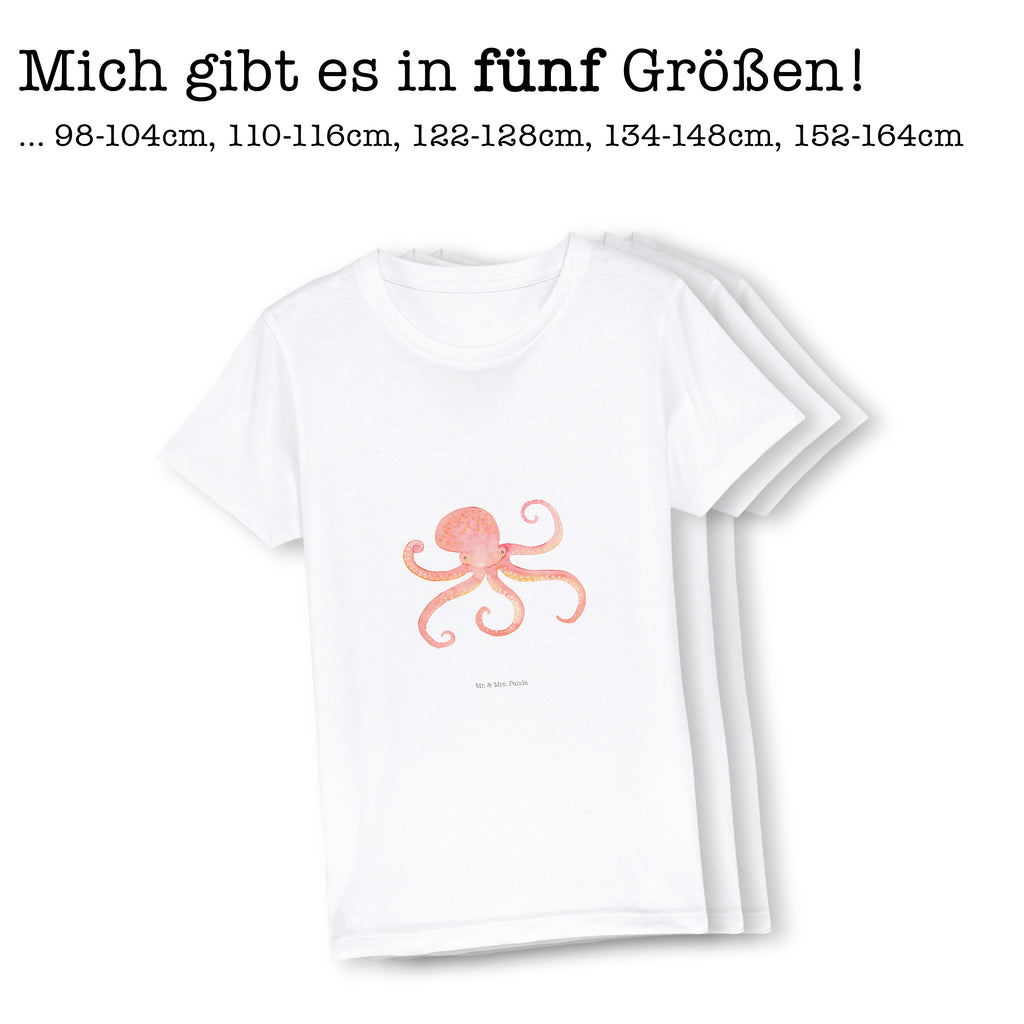 7-8 Jahre Kinder T-Shirt Tintenfisch Tiermotive, Gute Laune, lustige Sprüche, Tiere, Meer, Meerestier, Krake, Tintenfisch, Arme, Wasser, Ozean