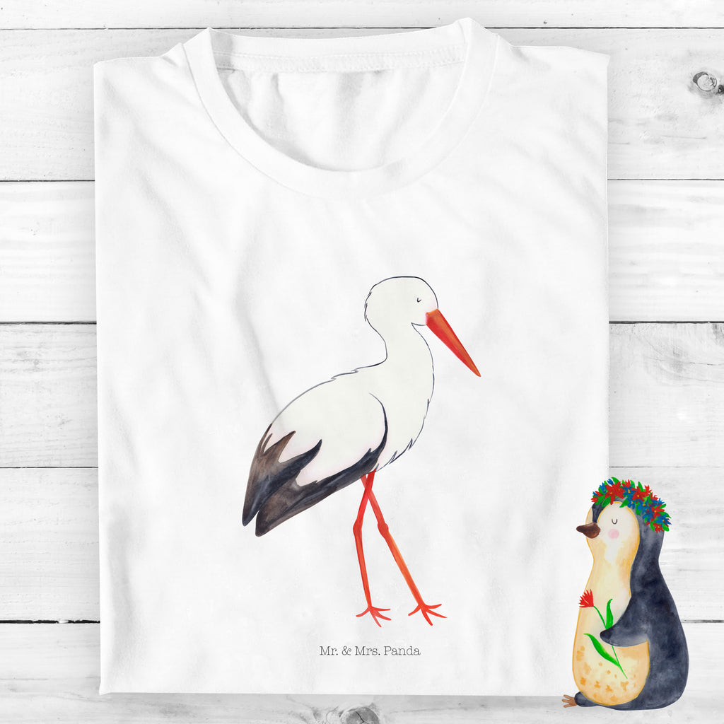 9-11 Jahre Kinder T-Shirt Storch Tiermotive, Gute Laune, lustige Sprüche, Tiere, Storch, Störche, Schwangerschaft, Geburt, Mutter, Mütter, Mutter werden, Schwanger, Babybauch, Baby