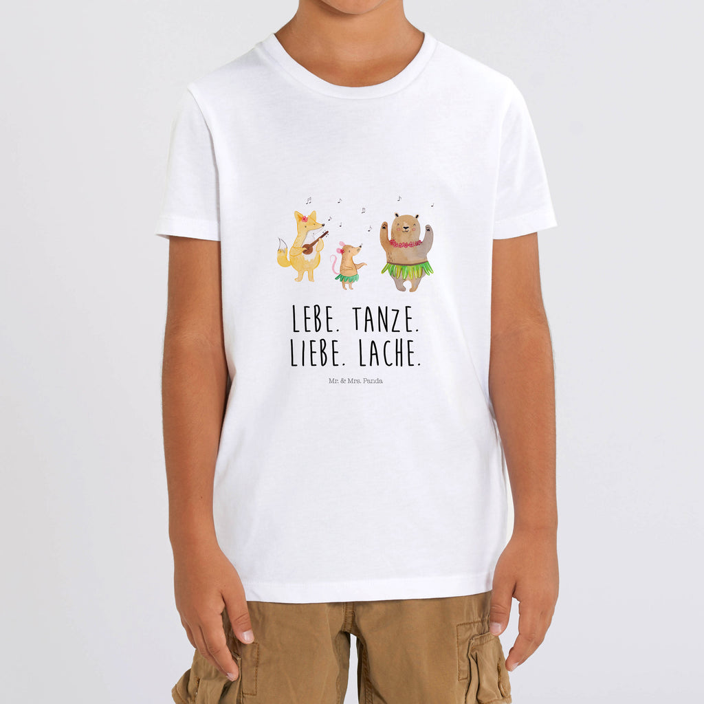 9-11 Jahre Kinder T-Shirt Waldtiere Aloha Tiermotive, Gute Laune, lustige Sprüche, Tiere, Wald, Waldtiere, Musik, Aloha, Bär, Hase, Igel, Tanzen, Leben, Lachen