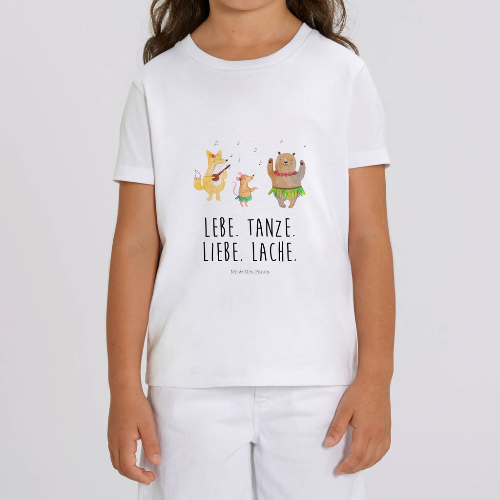 9-11 Jahre Kinder T-Shirt Waldtiere Aloha Tiermotive, Gute Laune, lustige Sprüche, Tiere, Wald, Waldtiere, Musik, Aloha, Bär, Hase, Igel, Tanzen, Leben, Lachen