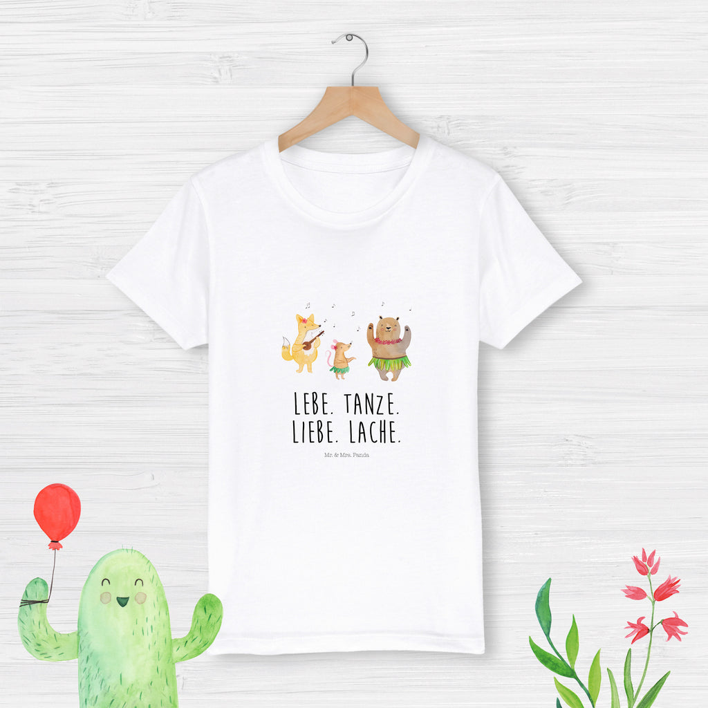 9-11 Jahre Kinder T-Shirt Waldtiere Aloha Tiermotive, Gute Laune, lustige Sprüche, Tiere, Wald, Waldtiere, Musik, Aloha, Bär, Hase, Igel, Tanzen, Leben, Lachen
