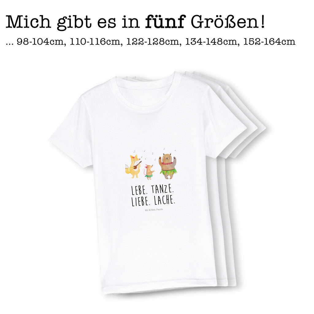 9-11 Jahre Kinder T-Shirt Waldtiere Aloha Tiermotive, Gute Laune, lustige Sprüche, Tiere, Wald, Waldtiere, Musik, Aloha, Bär, Hase, Igel, Tanzen, Leben, Lachen