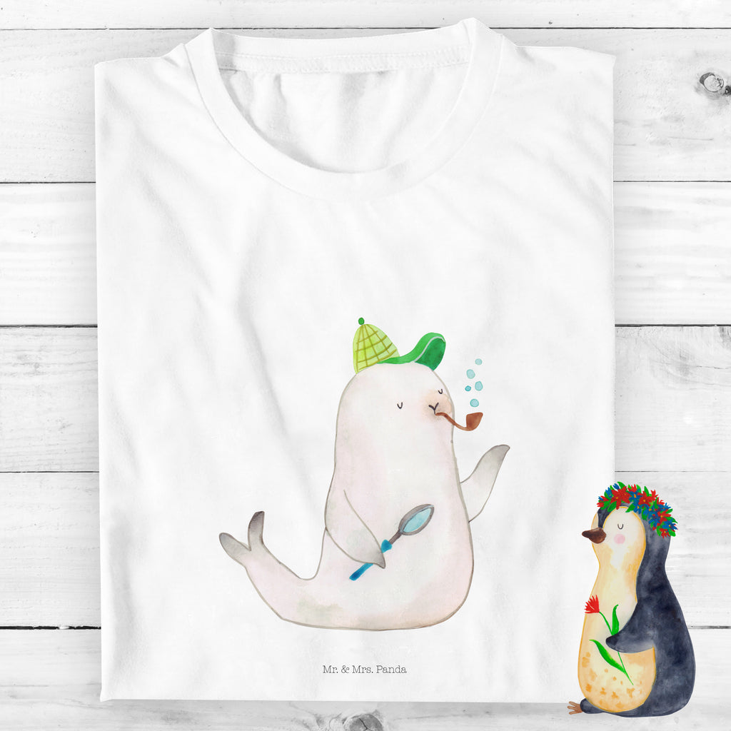 9-11 Jahre Kinder T-Shirt Robbe Sherlock Tiermotive, Gute Laune, lustige Sprüche, Tiere