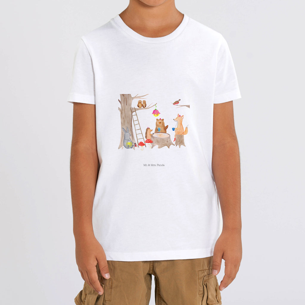 9-11 Jahre Kinder T-Shirt Waldtiere Picknick Tiermotive, Gute Laune, lustige Sprüche, Tiere, Waldtiere, Picknick, Wald, Fuchs, Hase, Igel, Maus, Eichhörnchen
