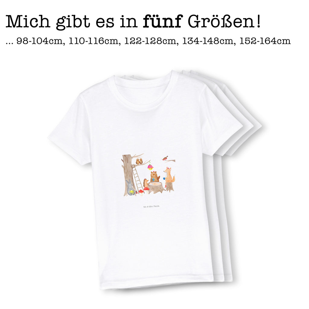 9-11 Jahre Kinder T-Shirt Waldtiere Picknick Tiermotive, Gute Laune, lustige Sprüche, Tiere, Waldtiere, Picknick, Wald, Fuchs, Hase, Igel, Maus, Eichhörnchen