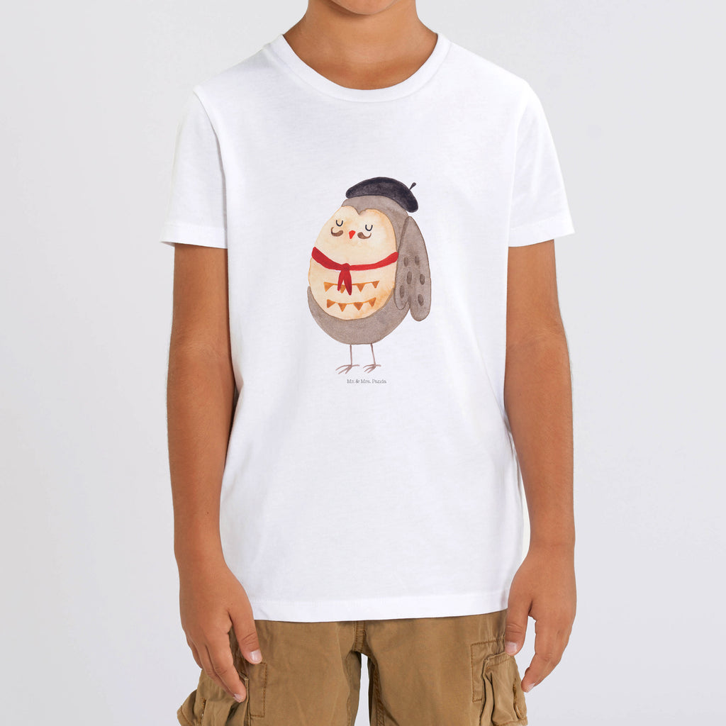12-14 Jahre Kinder T-Shirt Eule Französisch Eule, Eulen, Eule Deko, Owl, hibou, La vie est belle, das Leben ist schön, Spruch schön, Spruch Französisch, Frankreich