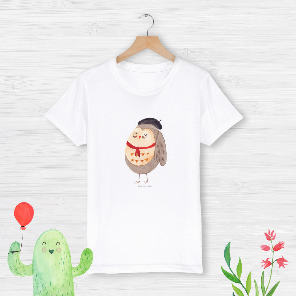 12-14 Jahre Kinder T-Shirt Eule Französisch Eule, Eulen, Eule Deko, Owl, hibou, La vie est belle, das Leben ist schön, Spruch schön, Spruch Französisch, Frankreich