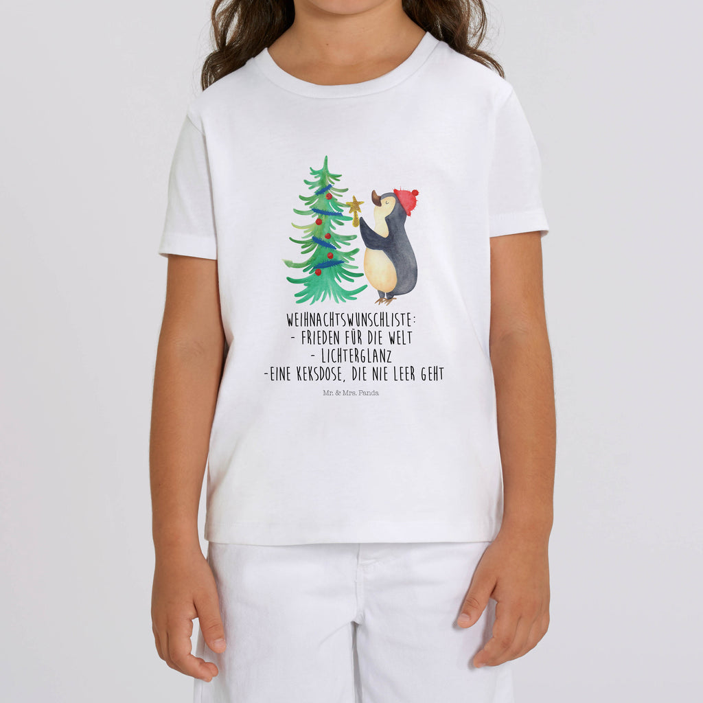 3-4 Jahre Kinder T-Shirt Pinguin Weihnachtsbaum Winter, Weihnachten, Weihnachtsdeko, Nikolaus, Advent, Heiligabend, Wintermotiv, Pinguin