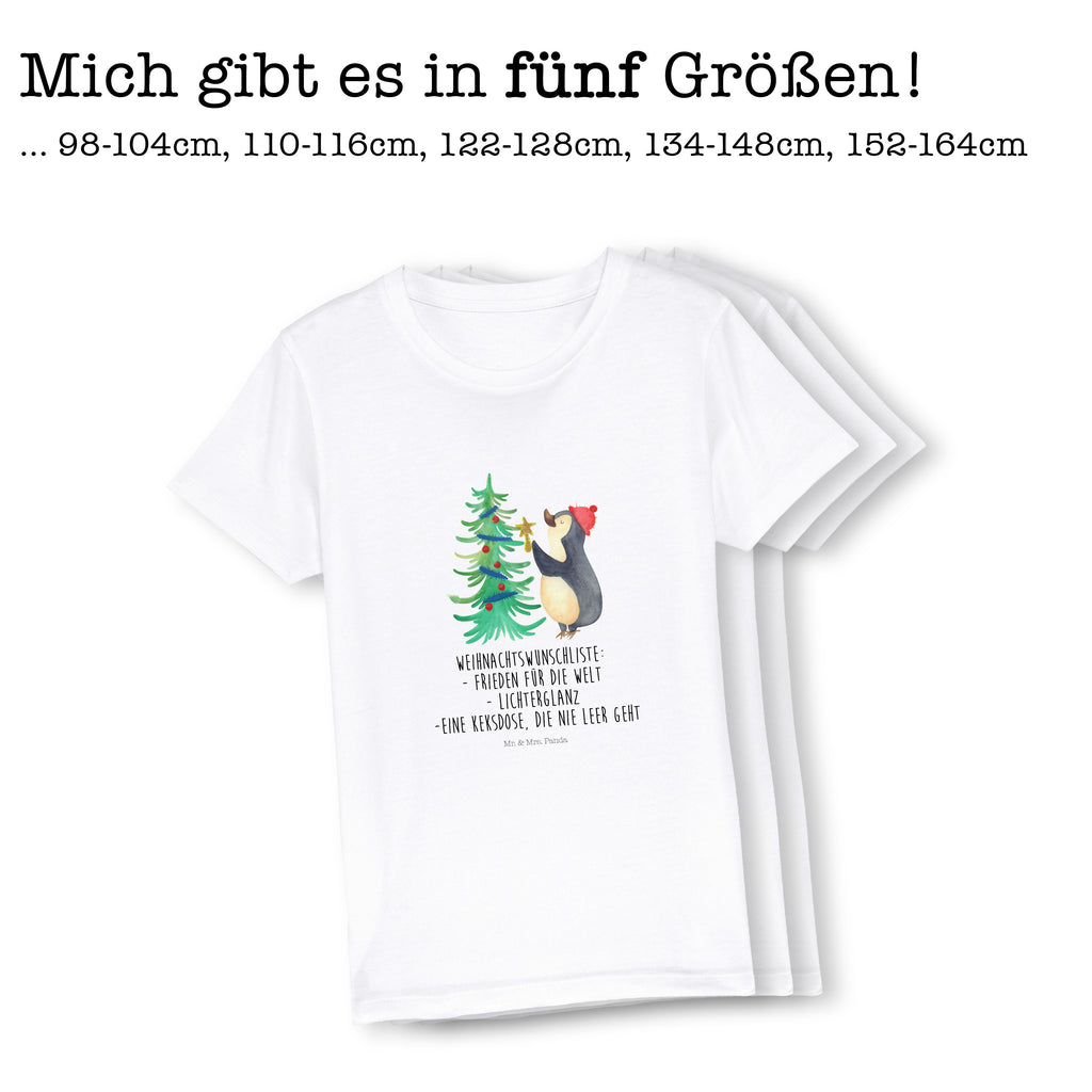 3-4 Jahre Kinder T-Shirt Pinguin Weihnachtsbaum Winter, Weihnachten, Weihnachtsdeko, Nikolaus, Advent, Heiligabend, Wintermotiv, Pinguin