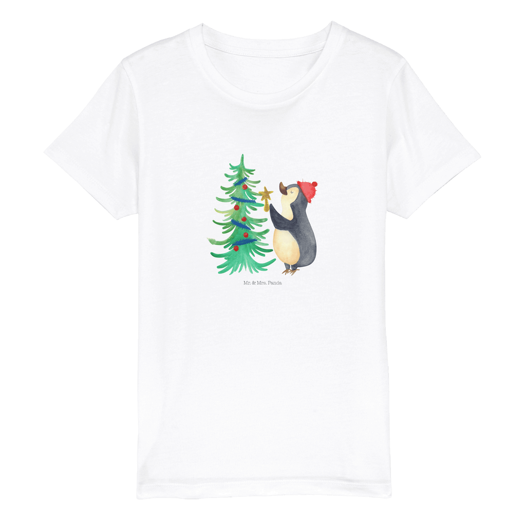3-4 Jahre Kinder T-Shirt Pinguin Weihnachtsbaum Winter, Weihnachten, Weihnachtsdeko, Nikolaus, Advent, Heiligabend, Wintermotiv, Pinguin