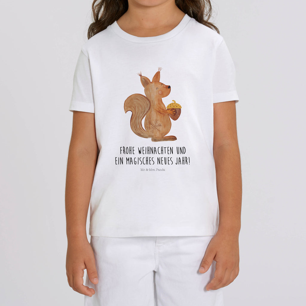 9-11 Jahre Kinder T-Shirt Eichhörnchen Weihnachtszeit Winter, Weihnachten, Weihnachtsdeko, Nikolaus, Advent, Heiligabend, Wintermotiv, Frohe Weihnachten, Frohes neues Jahr, Guten Rutsch, Weihnachtsmotiv, Weihnachtsgruß, Neujahr, Vogel