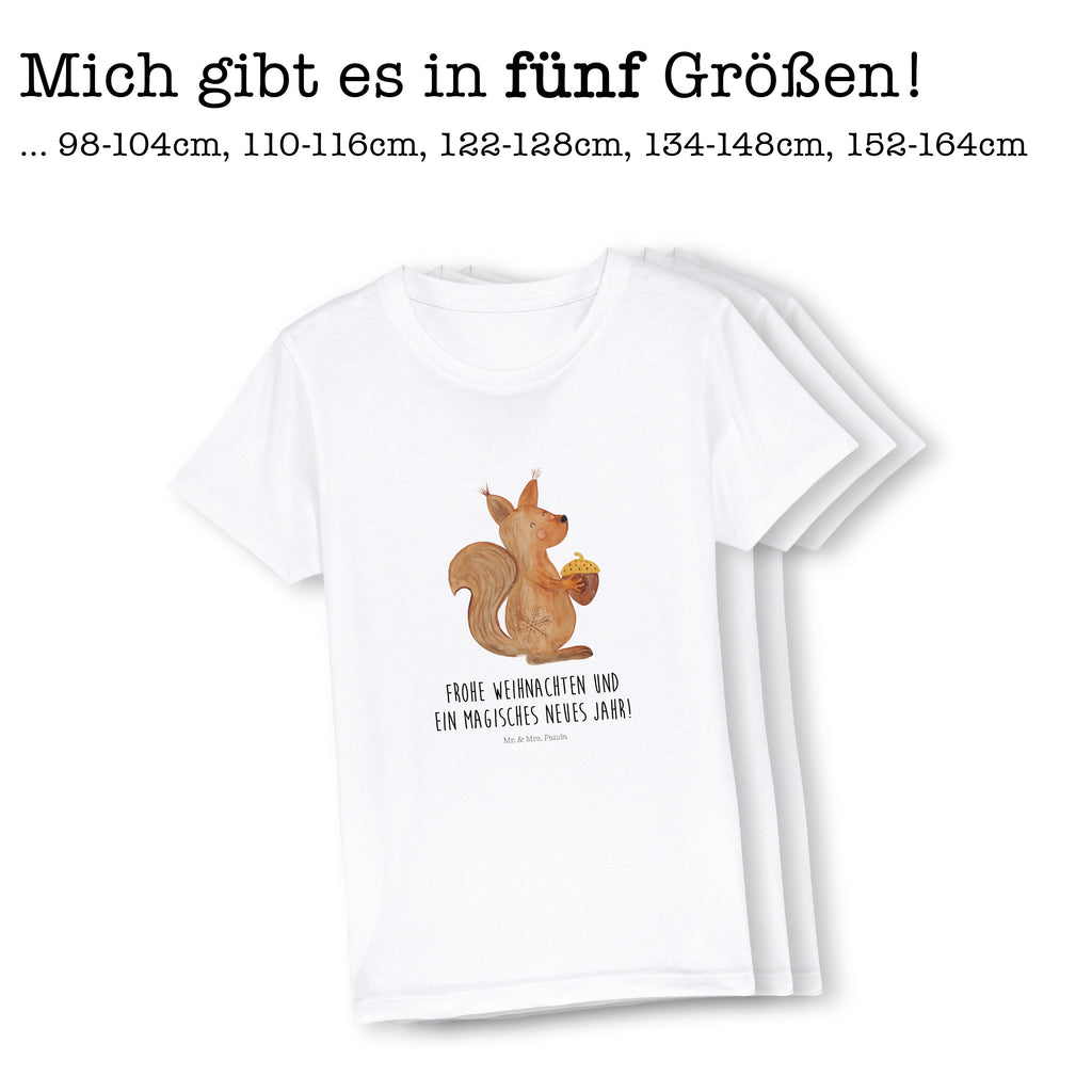 9-11 Jahre Kinder T-Shirt Eichhörnchen Weihnachtszeit Winter, Weihnachten, Weihnachtsdeko, Nikolaus, Advent, Heiligabend, Wintermotiv, Frohe Weihnachten, Frohes neues Jahr, Guten Rutsch, Weihnachtsmotiv, Weihnachtsgruß, Neujahr, Vogel