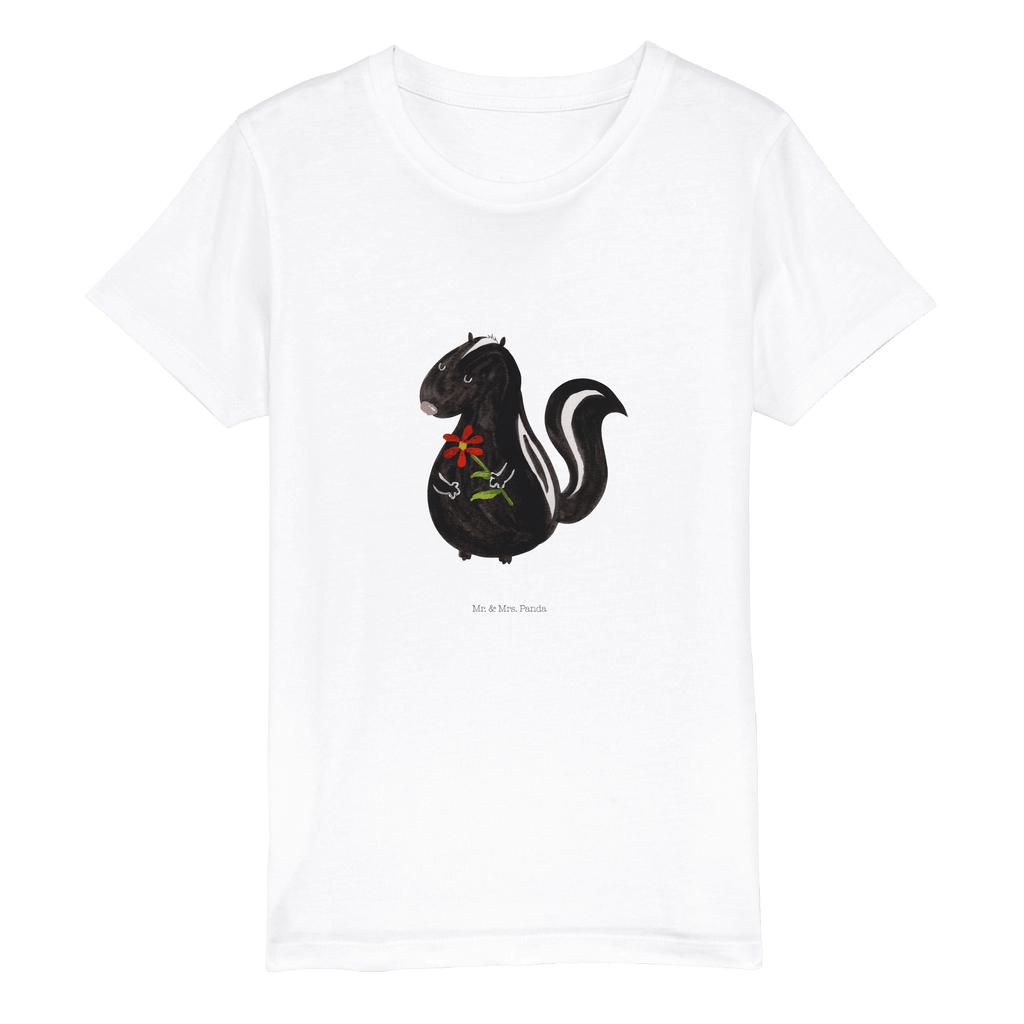 5-6 Jahre Kinder T-Shirt Stinktier Blume Stinktier, Skunk, Wildtier, Raubtier, Stinker, Stinki, Tagträumer, verträumt, Dreams, Träume