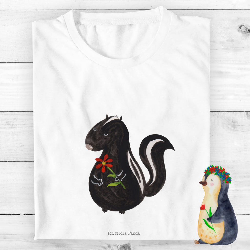 5-6 Jahre Kinder T-Shirt Stinktier Blume Stinktier, Skunk, Wildtier, Raubtier, Stinker, Stinki, Tagträumer, verträumt, Dreams, Träume