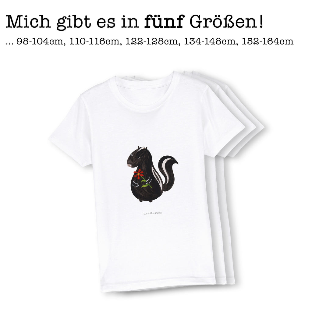 5-6 Jahre Kinder T-Shirt Stinktier Blume Stinktier, Skunk, Wildtier, Raubtier, Stinker, Stinki, Tagträumer, verträumt, Dreams, Träume