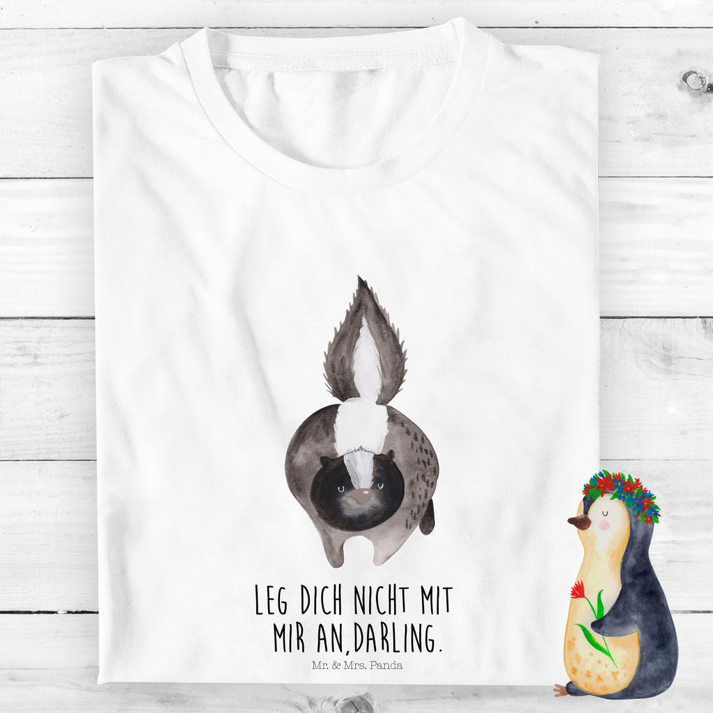 Organic Kinder T-Shirt Stinktier Angriff Kinder T-Shirt, Kinder T-Shirt Mädchen, Kinder T-Shirt Jungen, Stinktier, Skunk, Wildtier, Raubtier, Stinker, Stinki, wütend, Drohung