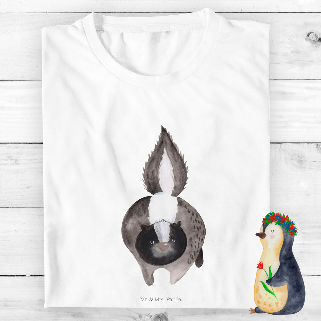 Organic Kinder T-Shirt Stinktier Angriff Kinder T-Shirt, Kinder T-Shirt Mädchen, Kinder T-Shirt Jungen, Stinktier, Skunk, Wildtier, Raubtier, Stinker, Stinki, wütend, Drohung