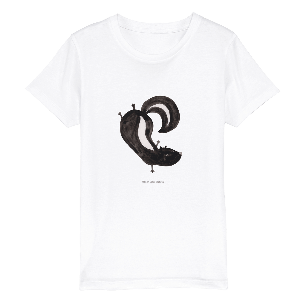 7-8 Jahre Kinder T-Shirt Stinktier Handstand Stinktier, Skunk, Wildtier, Raubtier, Stinker, Stinki, Spielplatz, verpielt, Kind