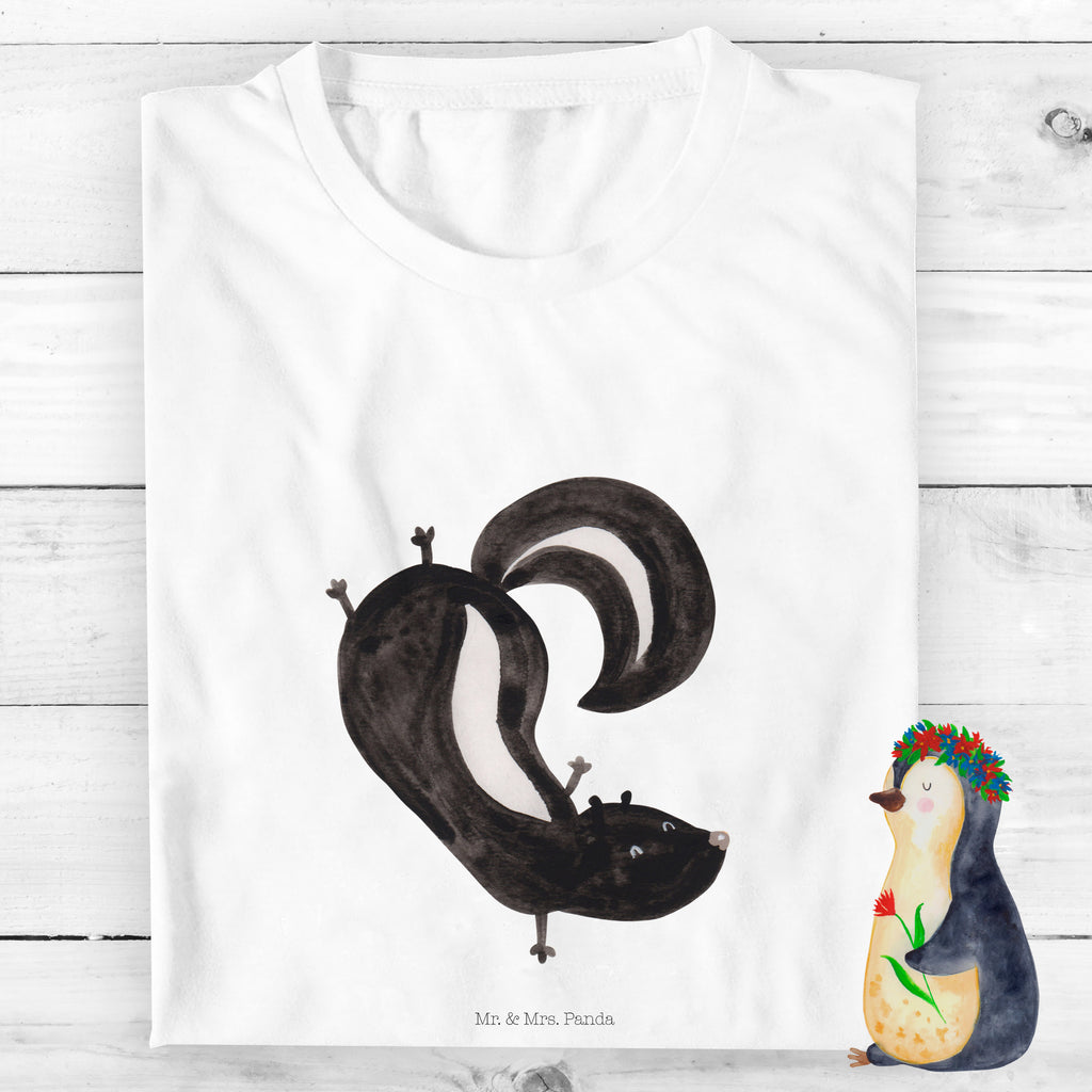 7-8 Jahre Kinder T-Shirt Stinktier Handstand Stinktier, Skunk, Wildtier, Raubtier, Stinker, Stinki, Spielplatz, verpielt, Kind
