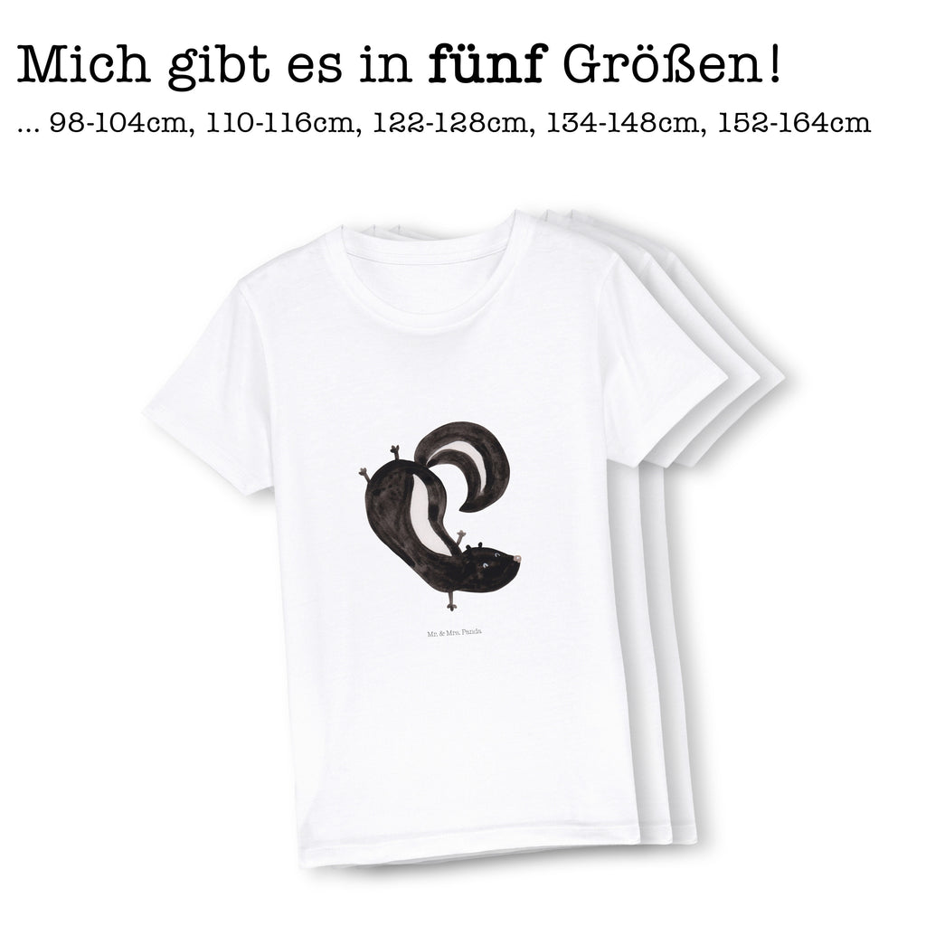 7-8 Jahre Kinder T-Shirt Stinktier Handstand Stinktier, Skunk, Wildtier, Raubtier, Stinker, Stinki, Spielplatz, verpielt, Kind