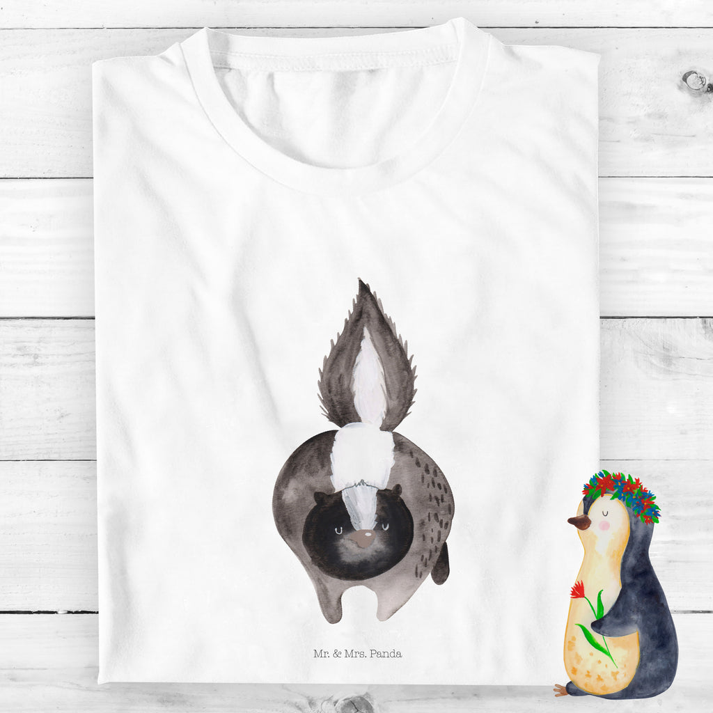 Organic Kinder T-Shirt Stinktier Angriff Kinder T-Shirt, Kinder T-Shirt Mädchen, Kinder T-Shirt Jungen, Stinktier, Skunk, Wildtier, Raubtier, Stinker, Stinki, wütend, Drohung