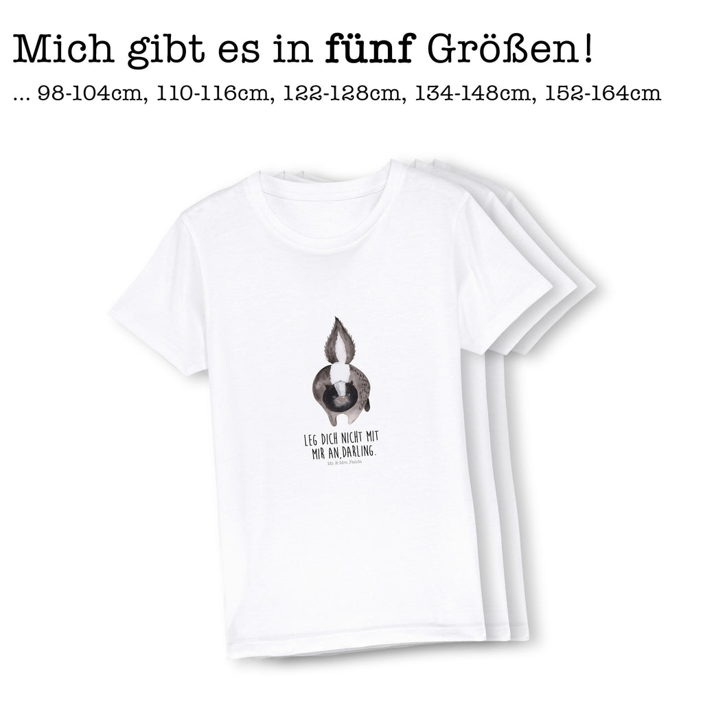 Organic Kinder T-Shirt Stinktier Angriff Kinder T-Shirt, Kinder T-Shirt Mädchen, Kinder T-Shirt Jungen, Stinktier, Skunk, Wildtier, Raubtier, Stinker, Stinki, wütend, Drohung